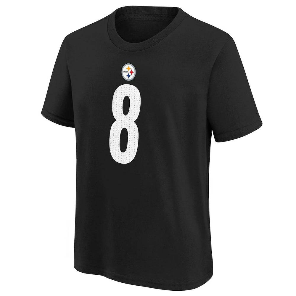 Aaron Rodgers Pittsburgh Steelers Youth Player Name & Number T-Shirt - Black T-shirts