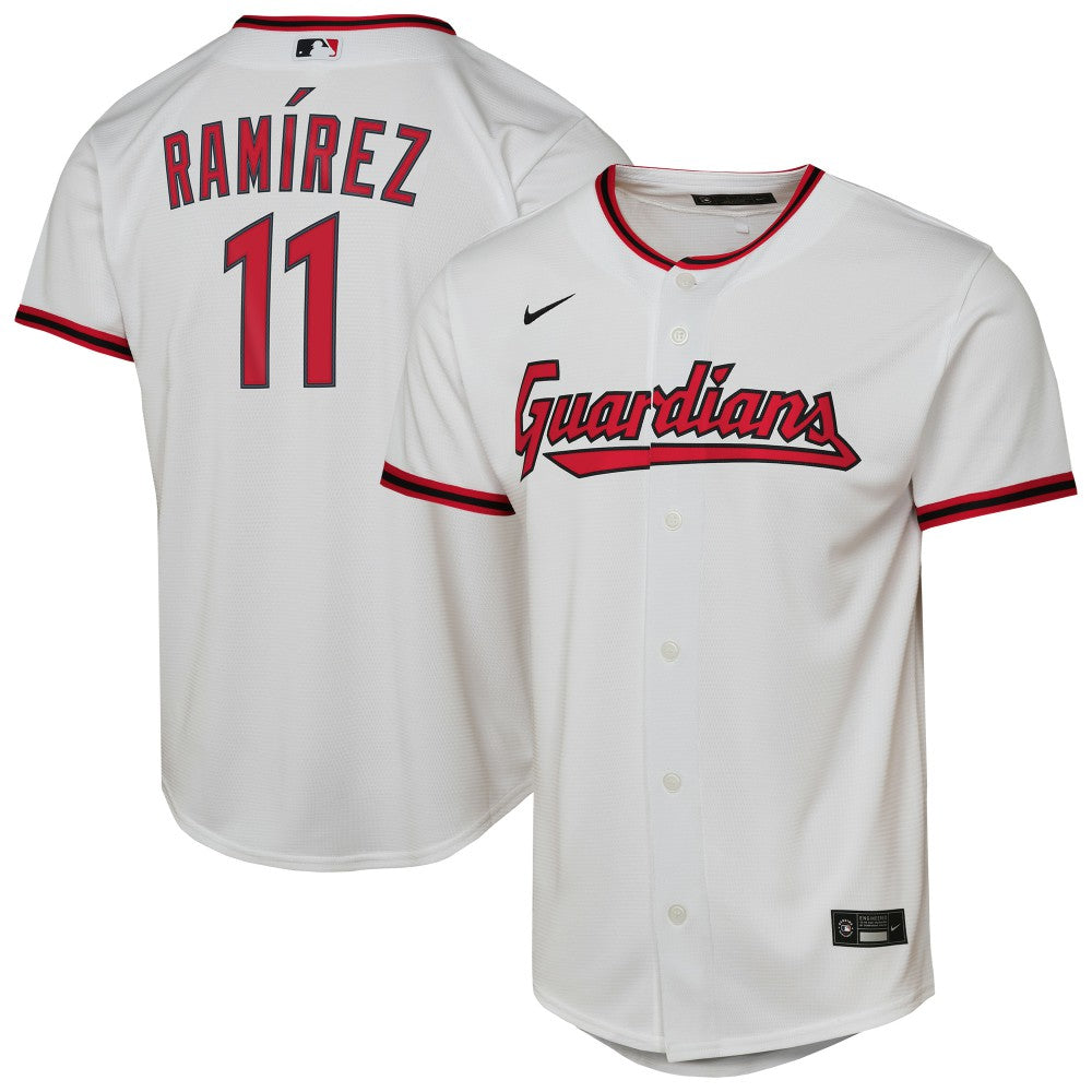 José Ramírez Cleveland Guardians Nike Youth Home Replica Player Jersey - White Jerseys