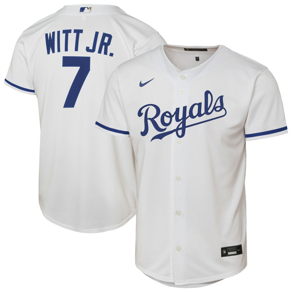 Bobby Witt Jr. Kansas City Royals Nike Youth Home Replica Player Jersey - White Jerseys
