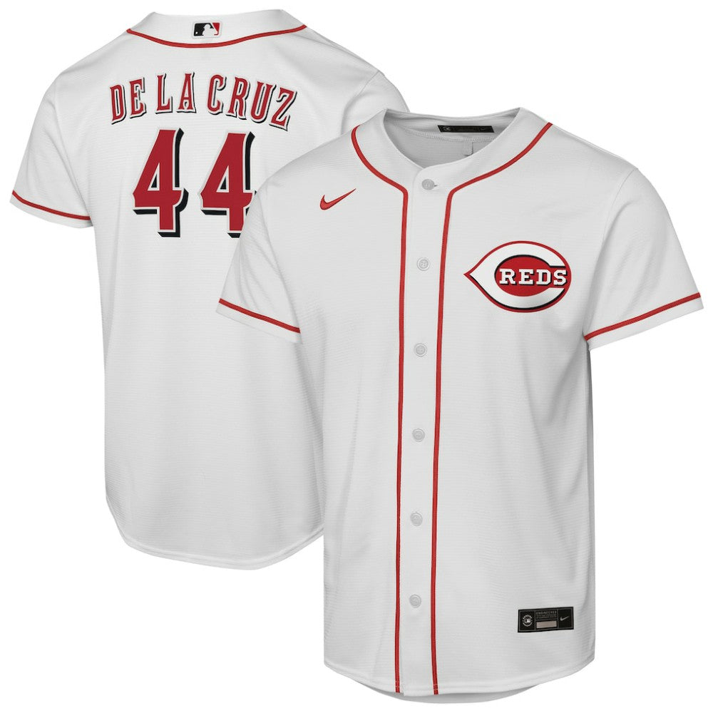 Elly De La Cruz Cincinnati Reds Nike Youth Home Replica Player Jersey - White Jerseys