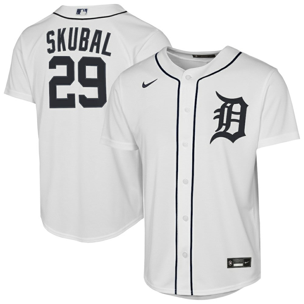 Tarik Skubal Detroit Tigers Nike Youth Home Replica Player Jersey - White Jerseys