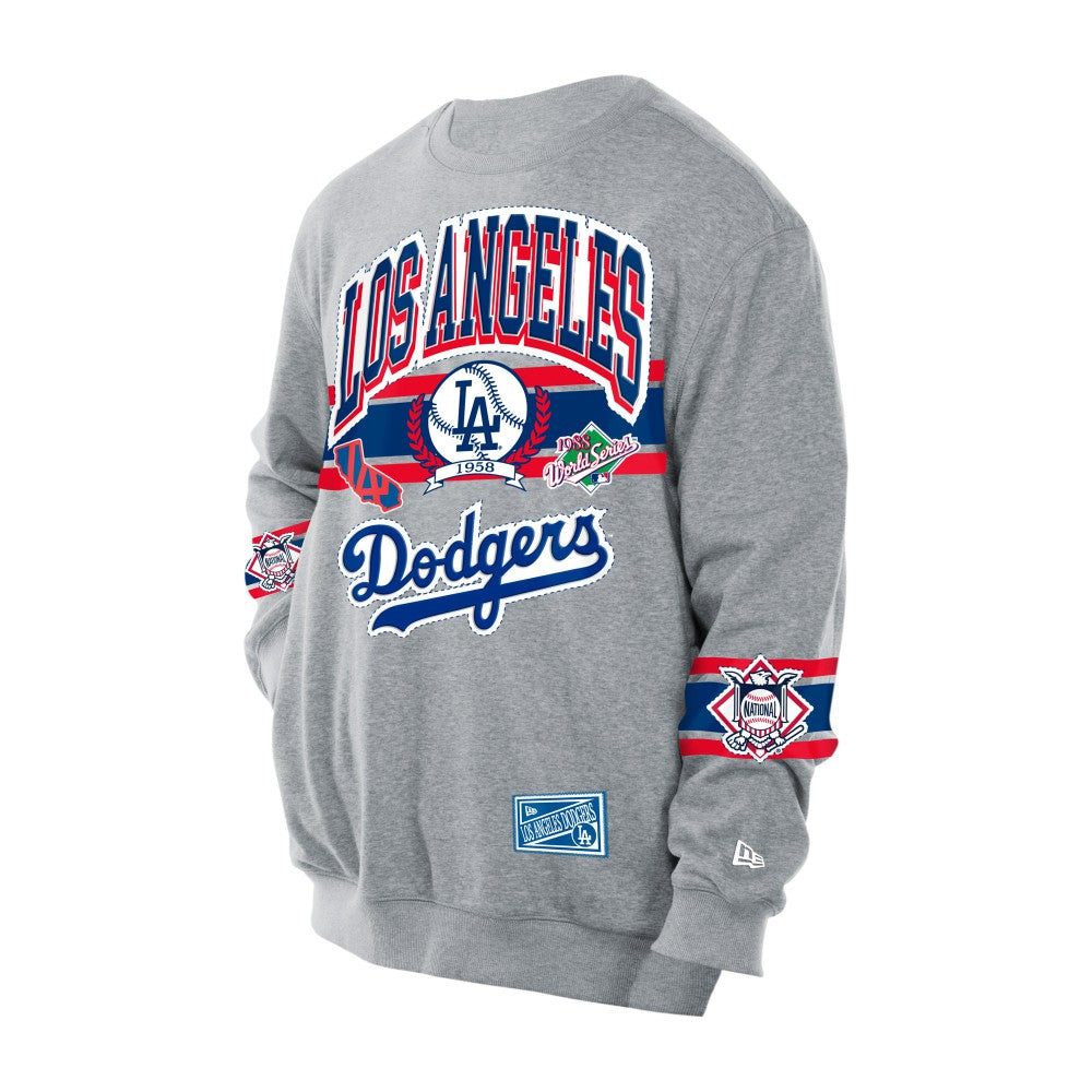 Los Angeles Dodgers New Era Sport Classics Sweatshirt - Gray Sweatshirts