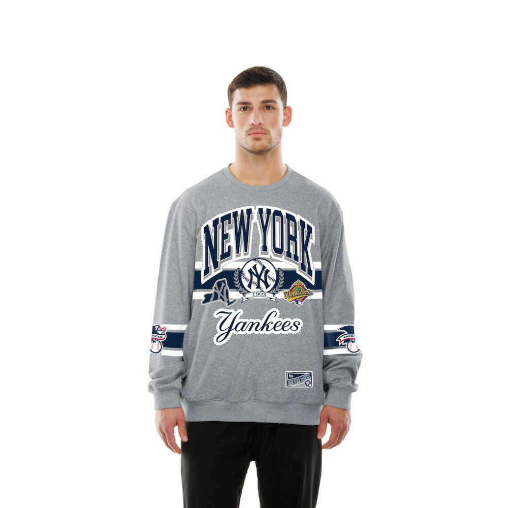 New York Yankees New Era Sport Classics Sweatshirt - Gray Sweatshirts
