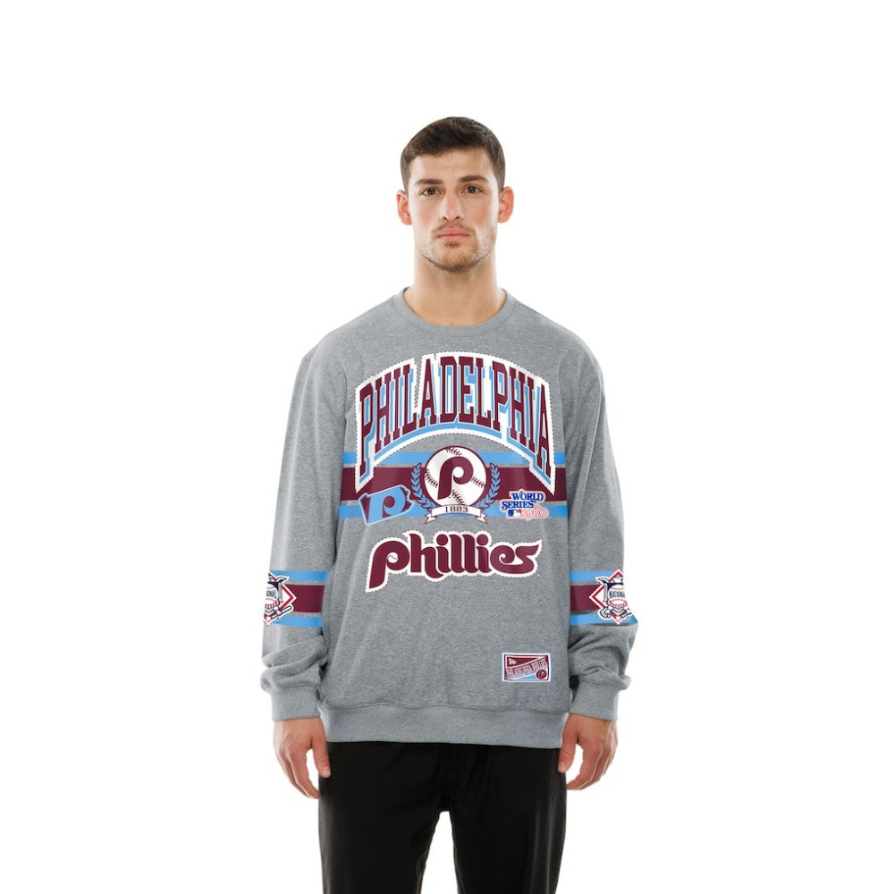 Philadelphia Phillies New Era Sport Classics Sweatshirt - Gray Sweatshirts