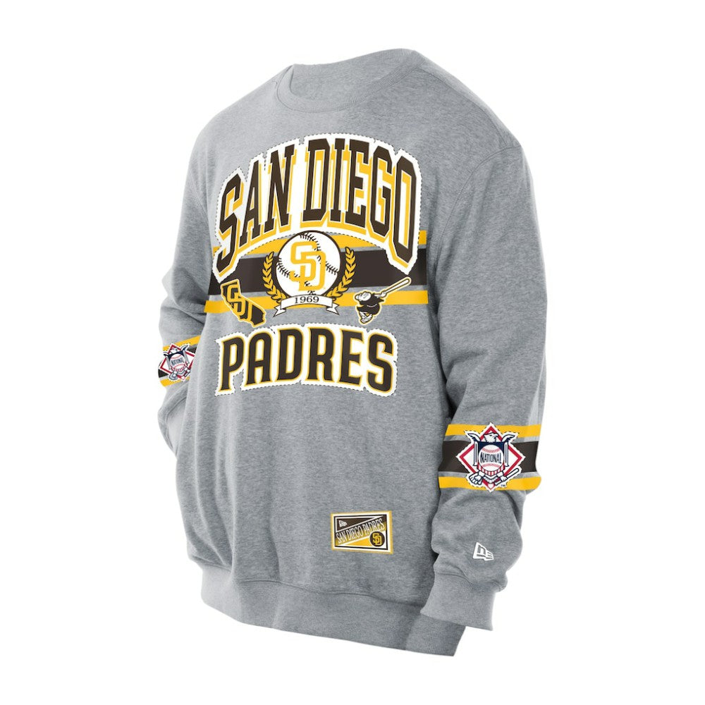San Diego Padres New Era Sport Classics Sweatshirt - Gray Sweatshirts