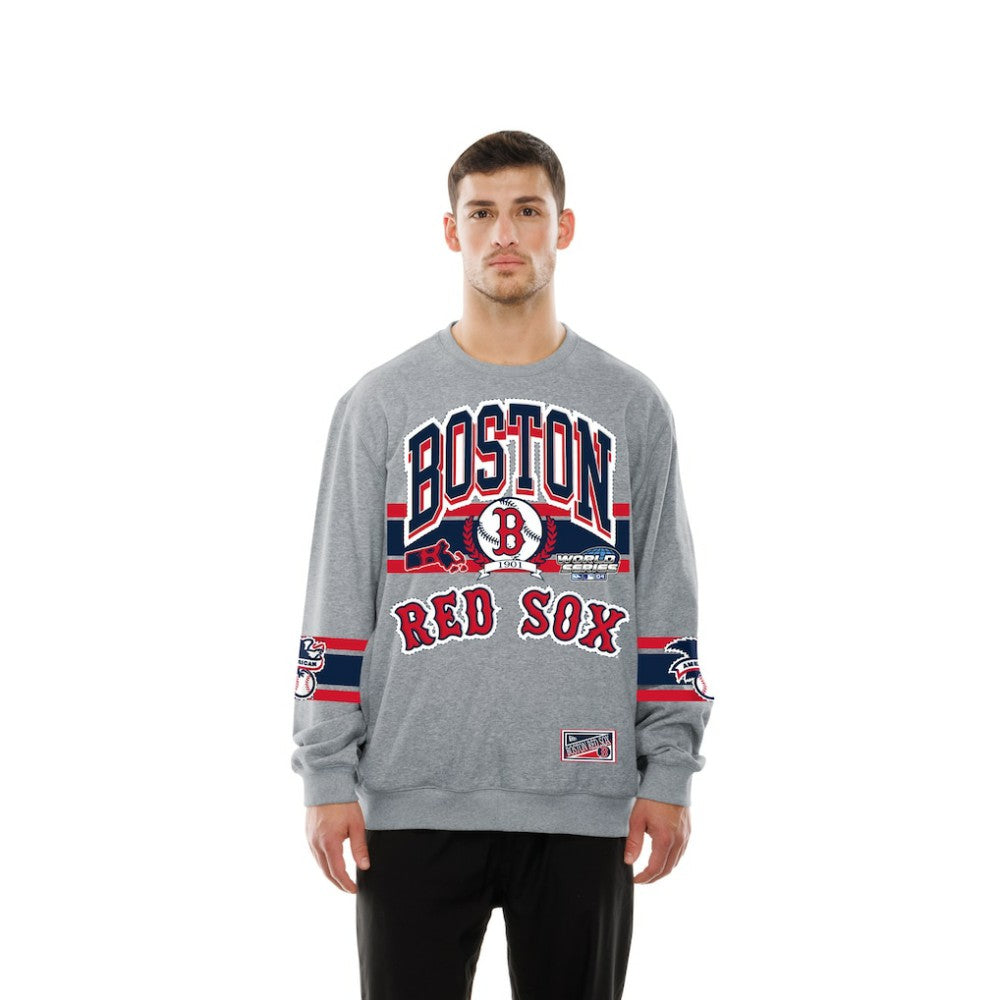 Boston Red Sox New Era Sport Classics Sweatshirt - Gray Sweatshirts