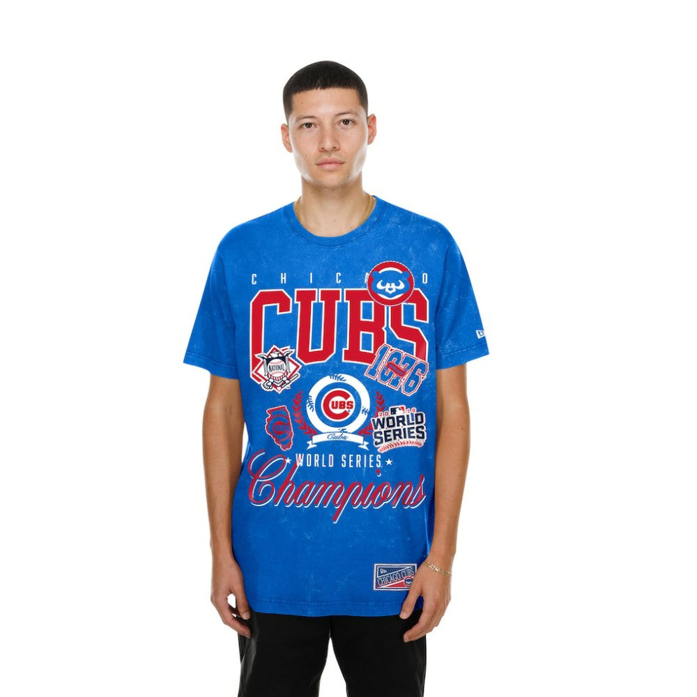 Chicago Cubs New Era Mineral Wash T-Shirt - Royal T-shirts