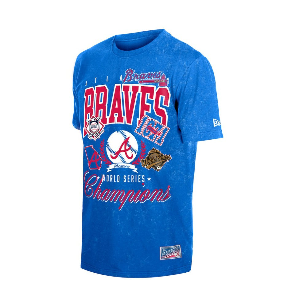 Atlanta Braves New Era Mineral Wash T-Shirt - Royal T-shirts