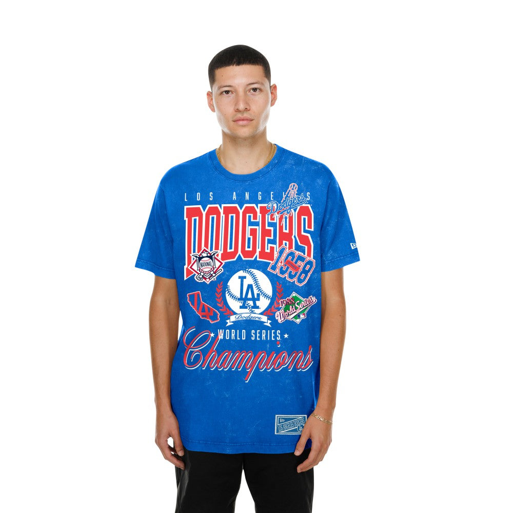 Los Angeles Dodgers New Era Mineral Wash T-Shirt - Royal T-shirts