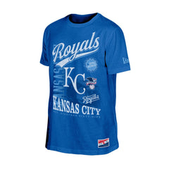 Kansas City Royals New Era  Oversized Throwback Distressed T-Shirt - Royal T-shirts