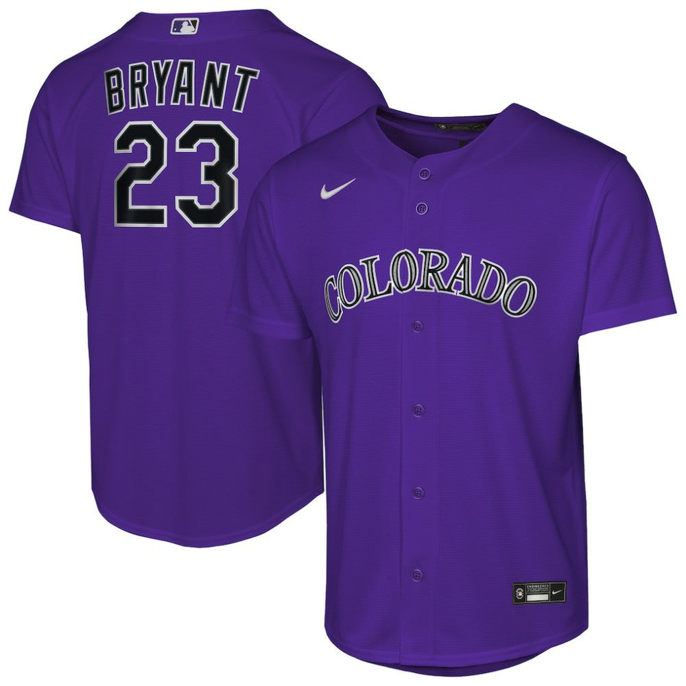 Kris Bryant Colorado Rockies Nike Youth Alternate Replica Jersey - Purple Jerseys