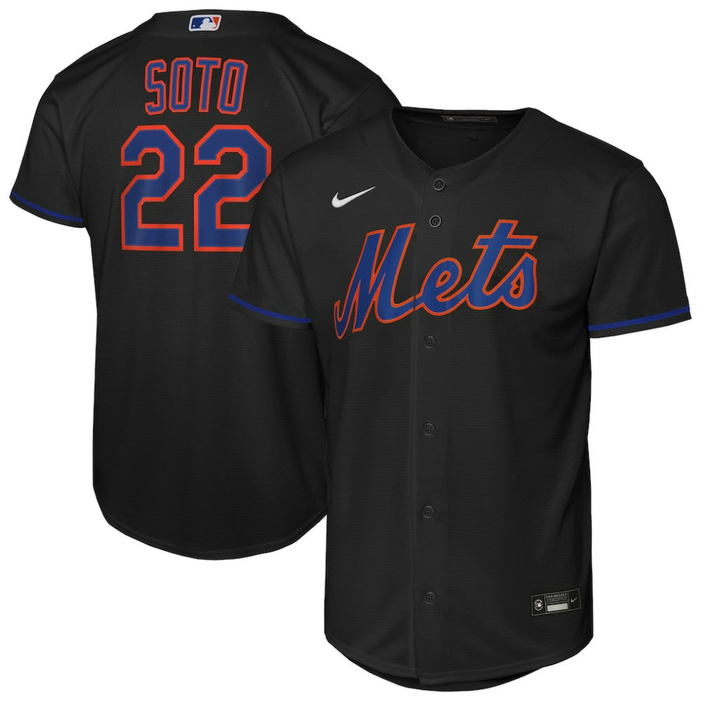 Juan Soto New York Mets Nike Youth Alternate Replica Jersey - Black Jerseys