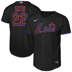 Juan Soto New York Mets Nike Youth Alternate Replica Jersey - Black Jerseys