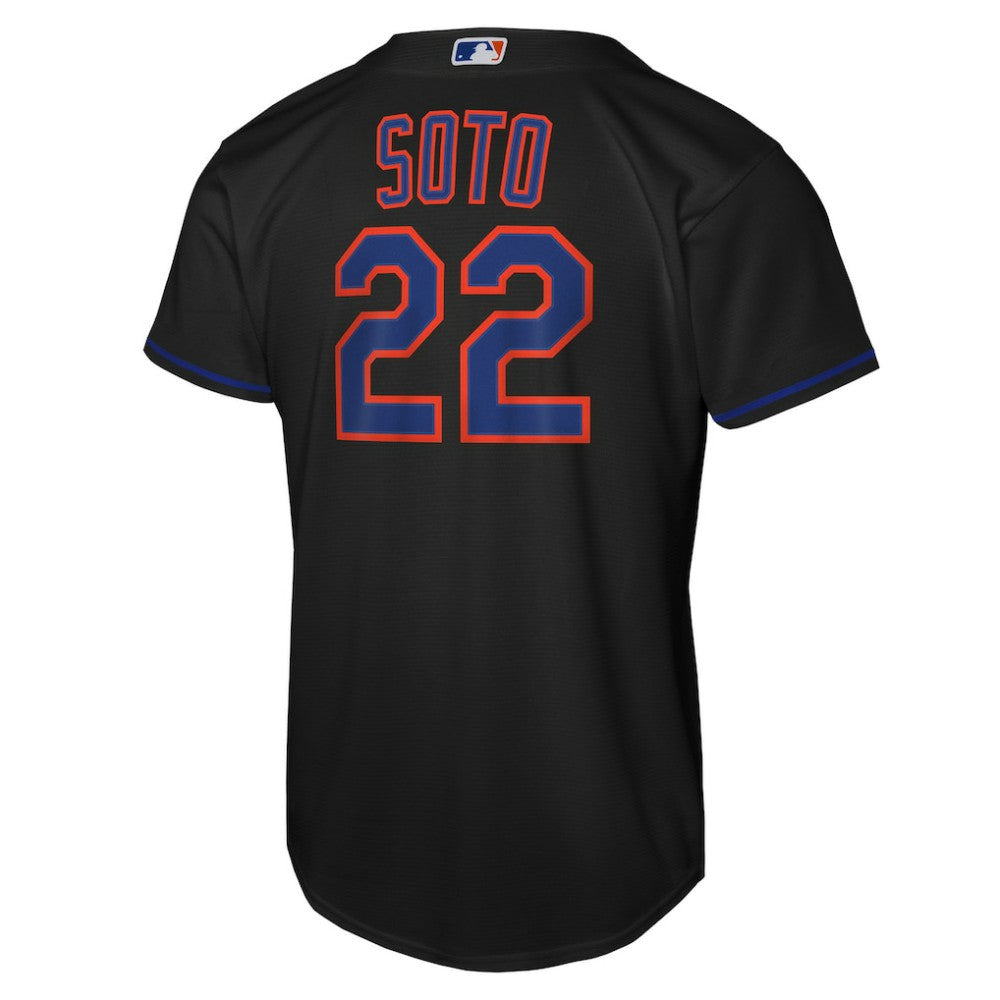Juan Soto New York Mets Nike Youth Alternate Replica Jersey - Black Jerseys