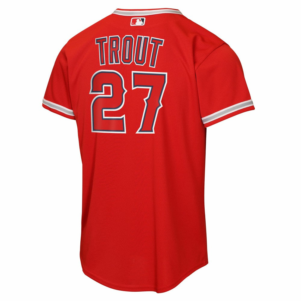 Mike Trout Los Angeles Angels Nike Youth Alternate Replica Jersey - Red Jerseys