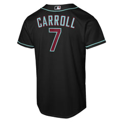 Corbin Carroll Arizona Diamondbacks Nike Youth Alternate Replica Jersey - Black Jerseys