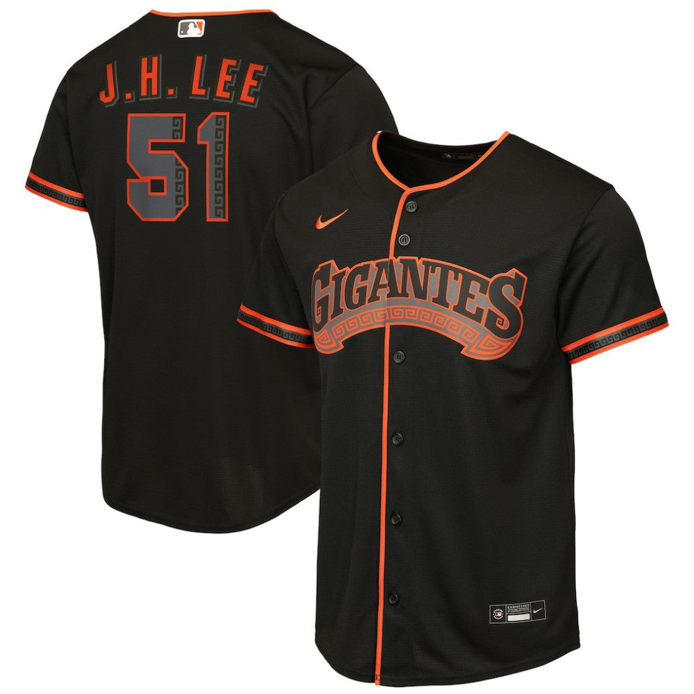 Jung Hoo Lee San Francisco Giants Nike Youth Alternate 2 Replica Jersey - Black Jerseys