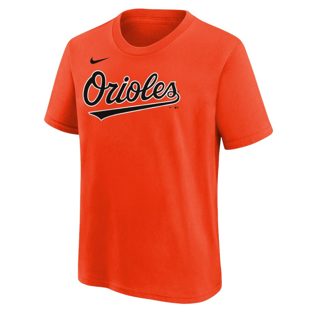 Jackson Holliday Baltimore Orioles Nike Youth Name & Number T-Shirt - Orange T-shirts