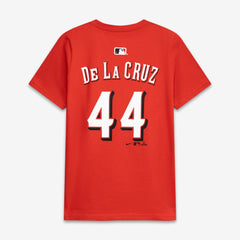 Elly De La Cruz Cincinnati Reds Nike Youth Name & Number T-Shirt - Red T-shirts