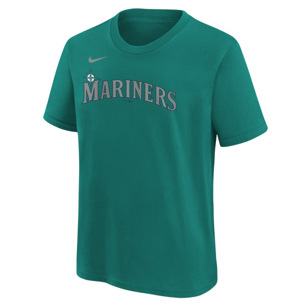 Cal Raleigh Seattle Mariners Nike Youth Name & Number T-Shirt - Teal T-shirts