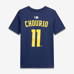 Jackson Chourio Milwaukee Brewers Nike Youth Name & Number T-Shirt - Navy T-shirts