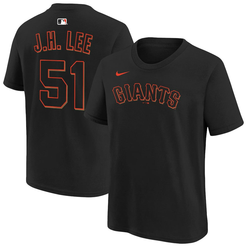 Jung Hoo Lee San Francisco Giants Nike Youth Name & Number T-Shirt - Black T-shirts