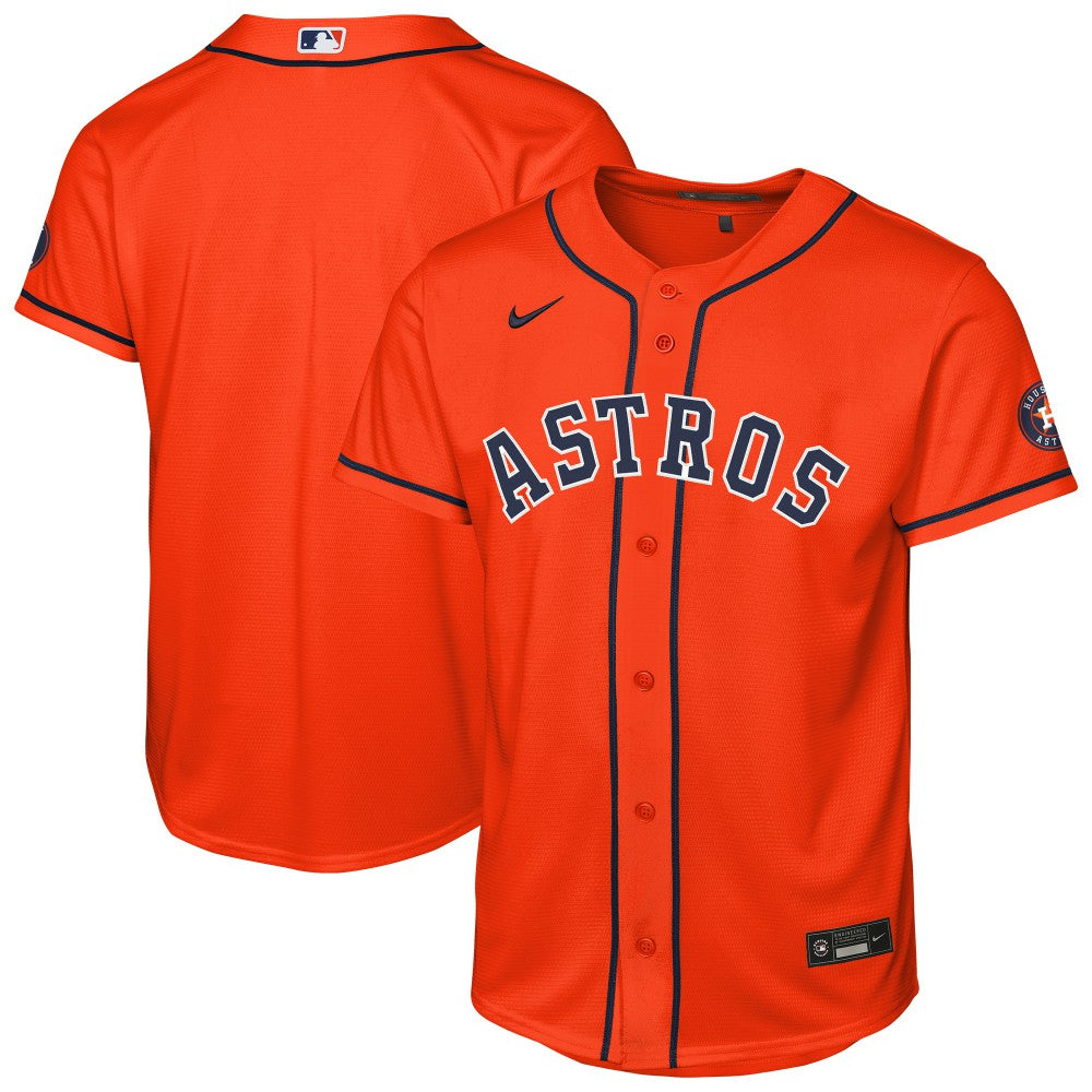 Houston Astros Nike Youth Alternate Stadium Jersey - Orange Jerseys