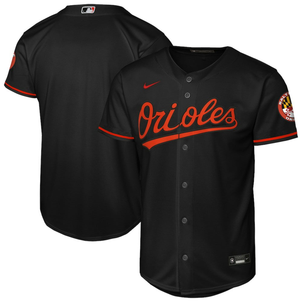 Baltimore Orioles Nike Youth Alternate Stadium Jersey - Black Jerseys
