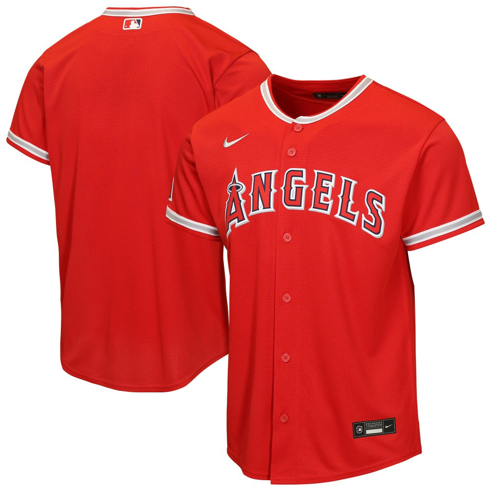 Los Angeles Angels Nike Youth Alternate Stadium Jersey - Red Jerseys