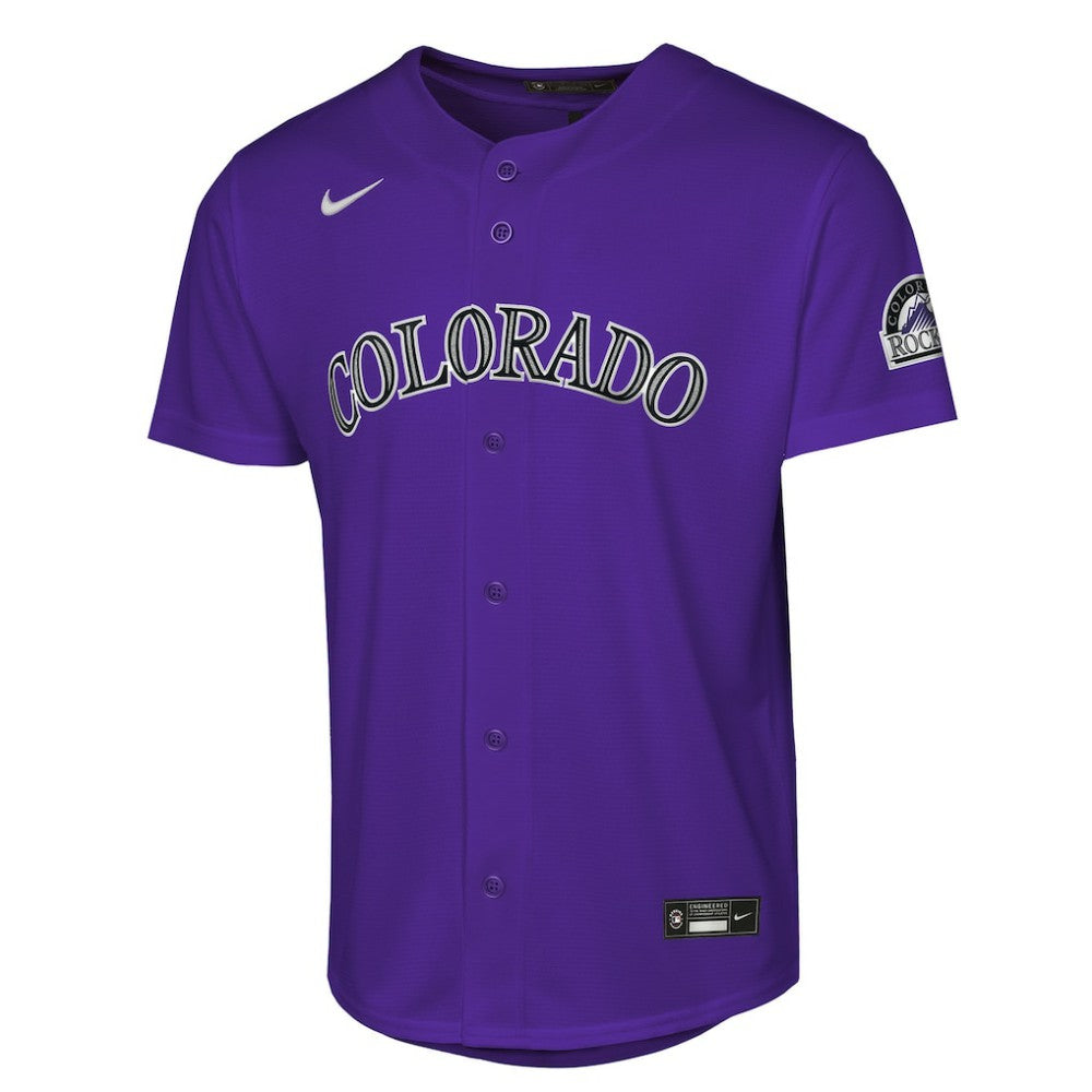 Colorado Rockies Nike Youth Alternate 2 Stadium Jersey - Purple Jerseys