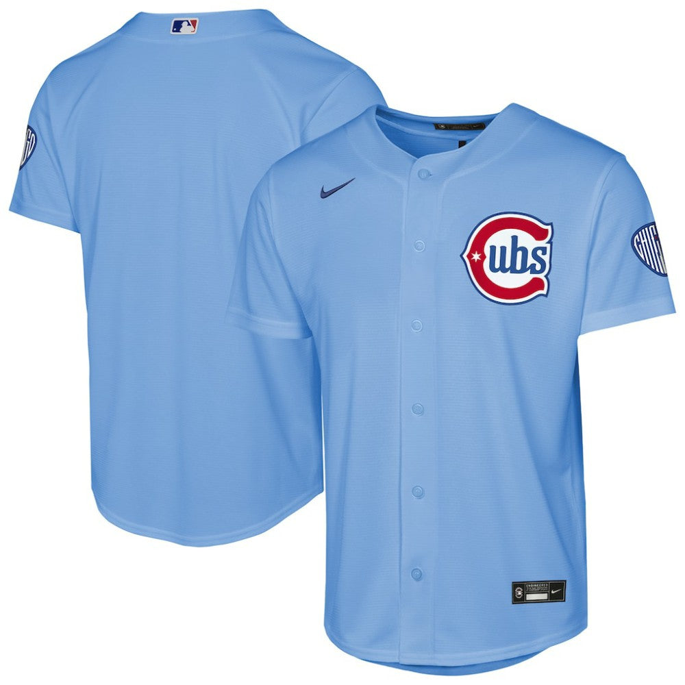 Chicago Cubs Nike Youth Alternate 2 Stadium Jersey - Light Blue Jerseys