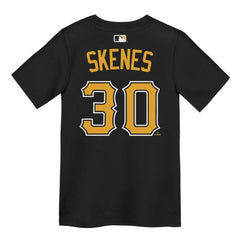 Paul Skenes Pittsburgh Pirates Nike Preschool Name & Number T-Shirt - Black T-shirts