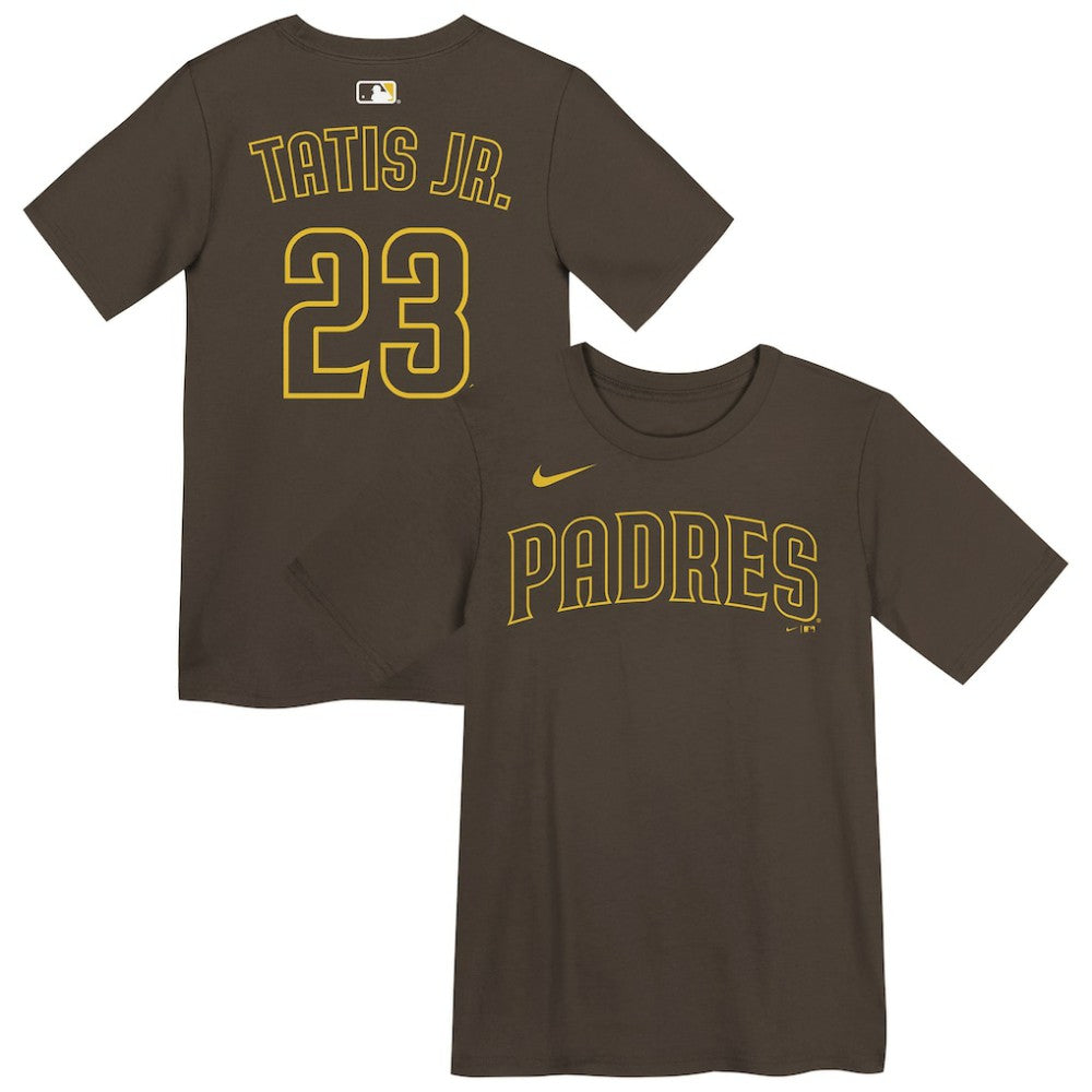Fernando Tatis Jr. San Diego Padres Nike Preschool Name & Number T-Shirt - Brown T-shirts