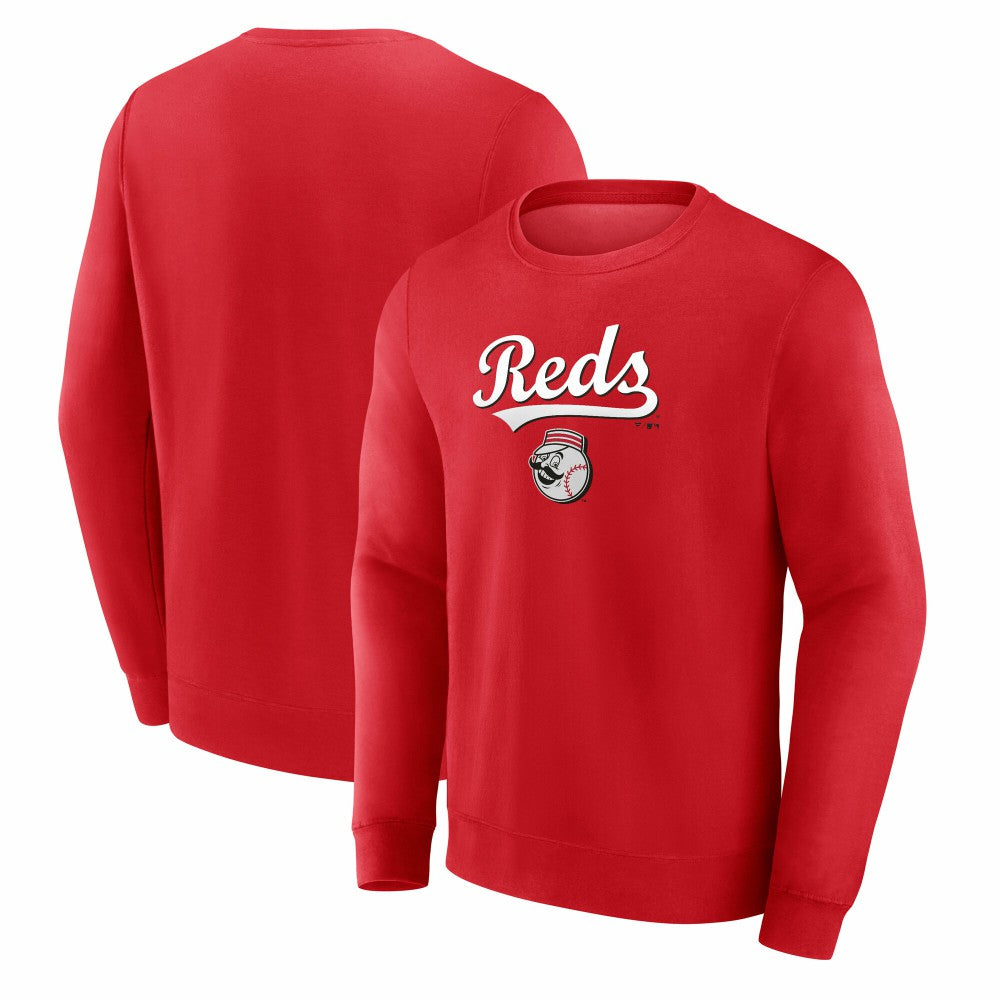 Cincinnati Reds Team Lockup Sweatshirt - Red Sweatshirts