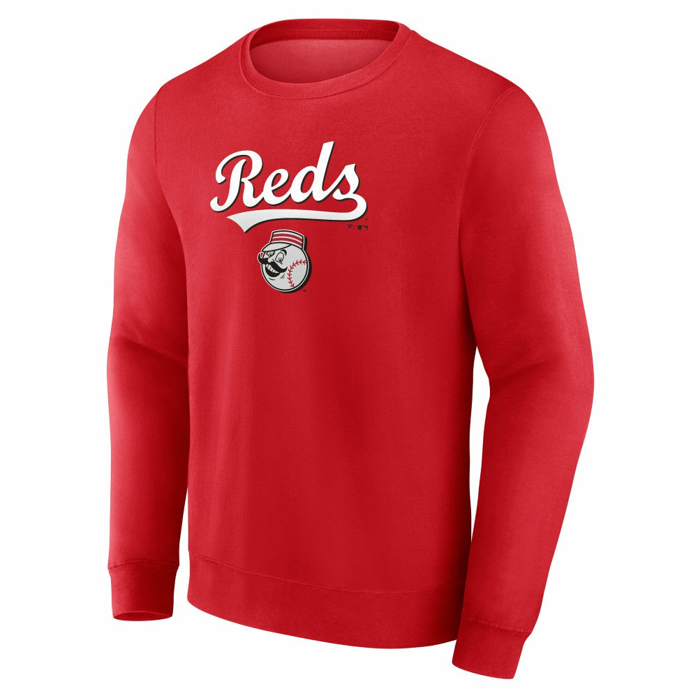 Cincinnati Reds Team Lockup Sweatshirt - Red Sweatshirts