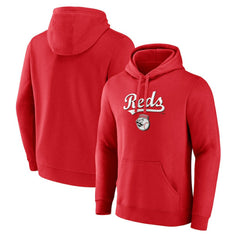 Cincinnati Reds Team Lockup Hoodie - Red Hoodies
