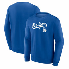 Los Angeles Dodgers Team Lockup Sweatshirt - Royal Sweatshirts