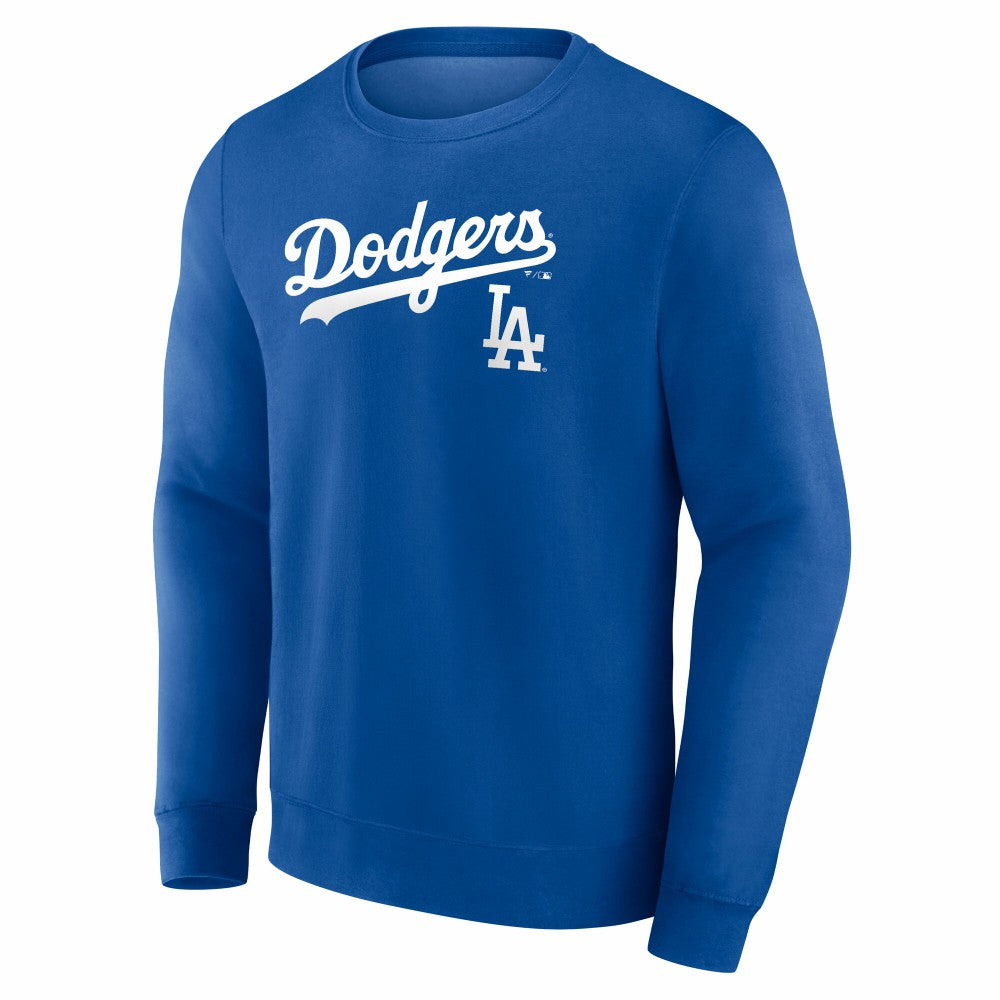 Los Angeles Dodgers Team Lockup Sweatshirt - Royal Sweatshirts