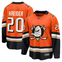 Chris Kreider Anaheim Ducks Fanatics Home Breakaway Jersey - Orange | US 203209490