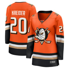 Chris Kreider Anaheim Ducks Fanatics Women's Home Breakaway Player Jersey - Orange | US 203209491