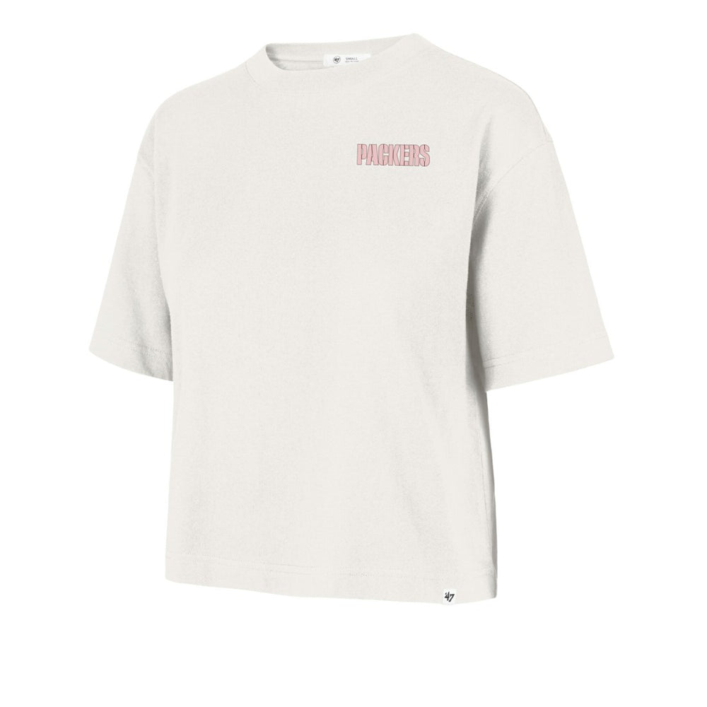 Green Bay Packers '47 Women's Love Letter Reed City T-Shirt - Cream T-shirts