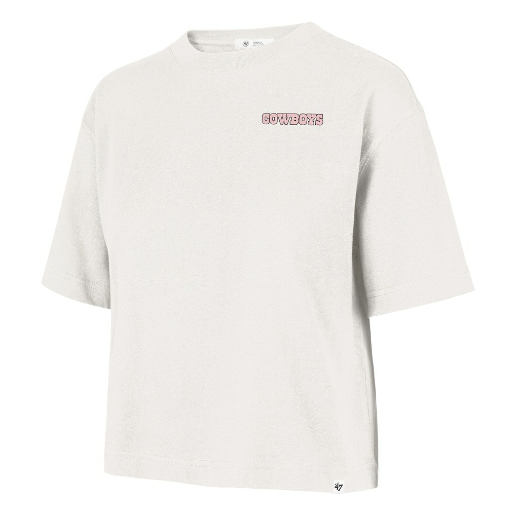 Dallas Cowboys '47 Women's Love Letter Reed City T-Shirt - Cream T-shirts