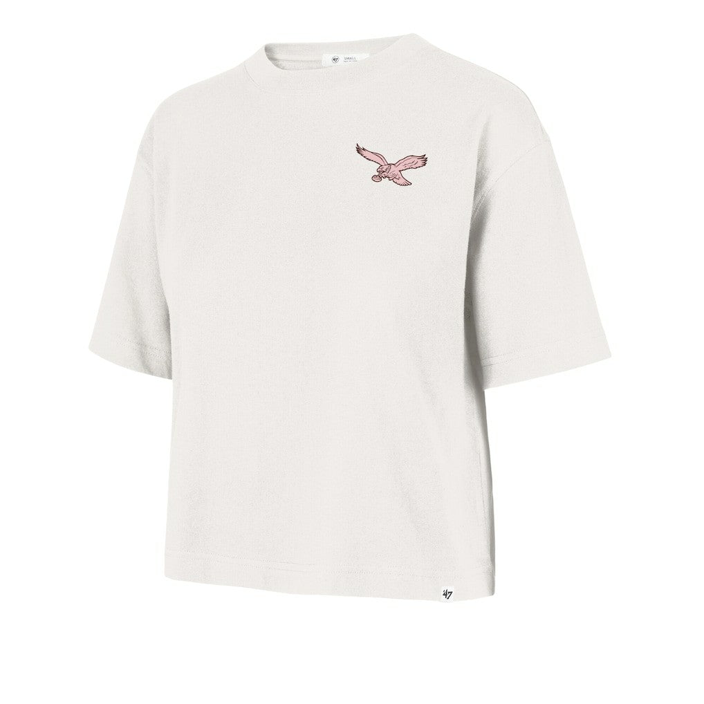 Philadelphia Eagles '47 Women's Love Letter Reed City T-Shirt - Cream T-shirts