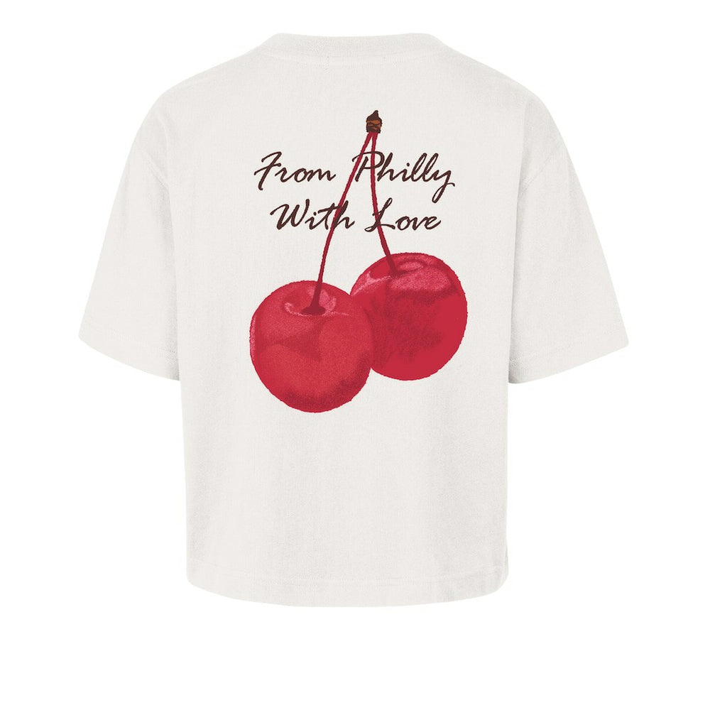 Philadelphia Eagles '47 Women's Love Letter Reed City T-Shirt - Cream T-shirts