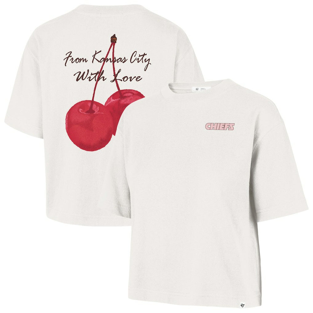 Kansas City Chiefs '47 Women's Love Letter Reed City T-Shirt - Cream T-shirts