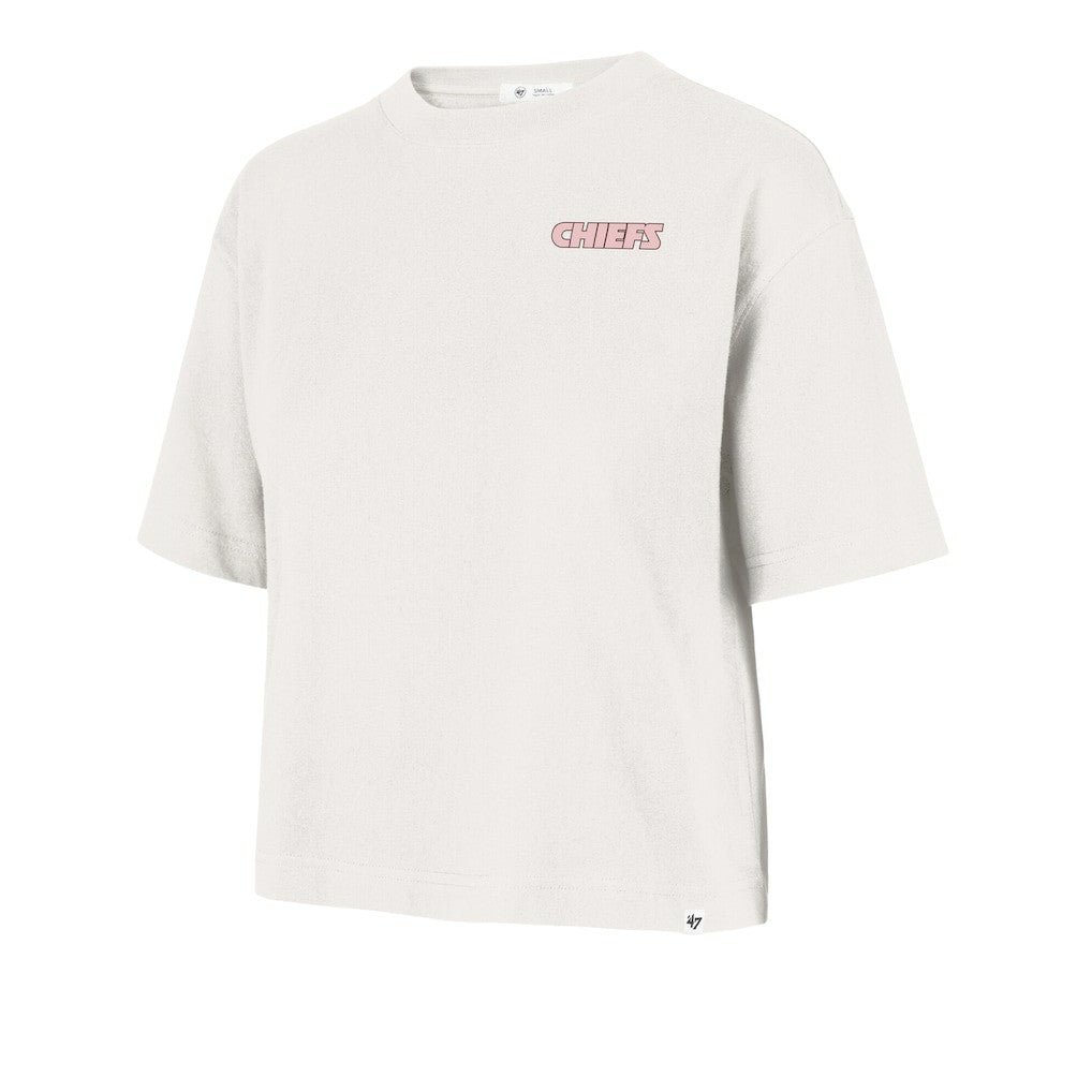 Kansas City Chiefs '47 Women's Love Letter Reed City T-Shirt - Cream T-shirts