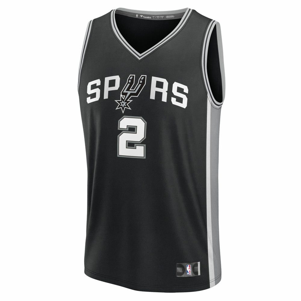 Dylan Harper San Antonio Spurs 2025 NBA Draft First Round Pick Fast Break Replica Jersey Icon Edition Black - Fanatics