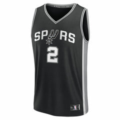 Dylan Harper San Antonio Spurs 2025 NBA Draft First Round Pick Fast Break Replica Jersey Icon Edition Black - Fanatics