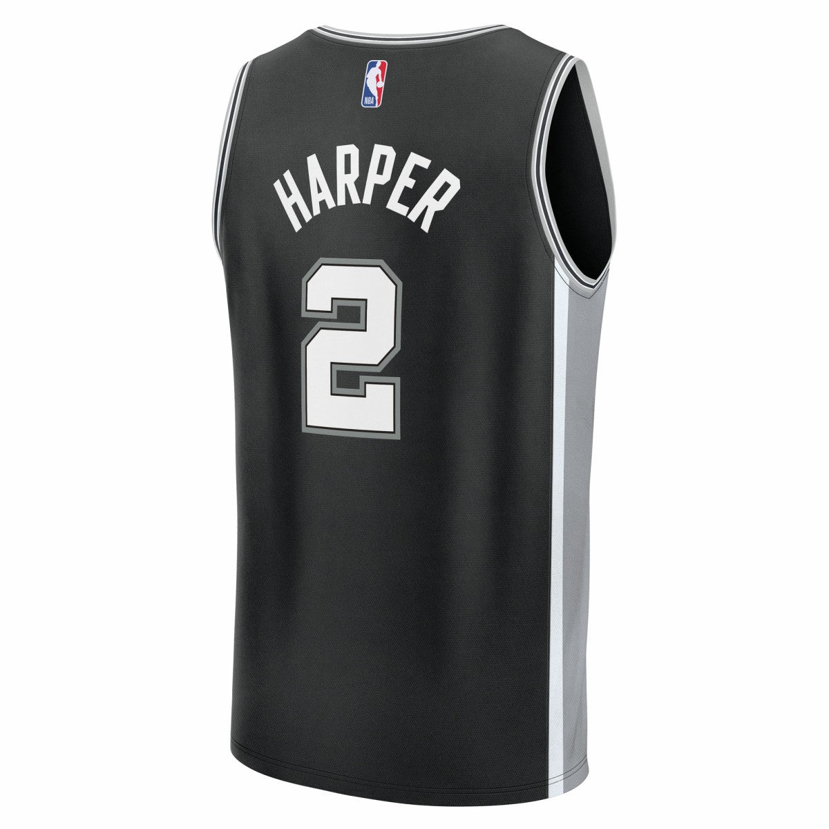 Dylan Harper San Antonio Spurs 2025 NBA Draft First Round Pick Fast Break Replica Jersey Icon Edition Black - Fanatics