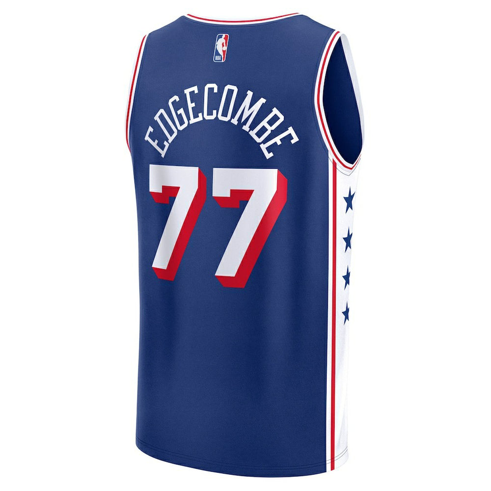 V. J. Edgecombe Philadelphia 76ers Youth 2025 NBA Draft First Round Pick Fast Break Replica Jersey Icon Edition Royal - Fanatics